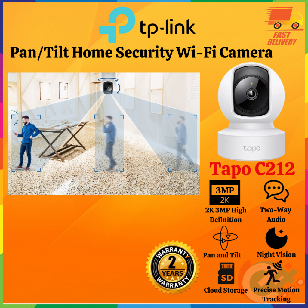 Tp-link TAPO C212 PAN/TILT HOME SECURITY WI-FI CAMERA