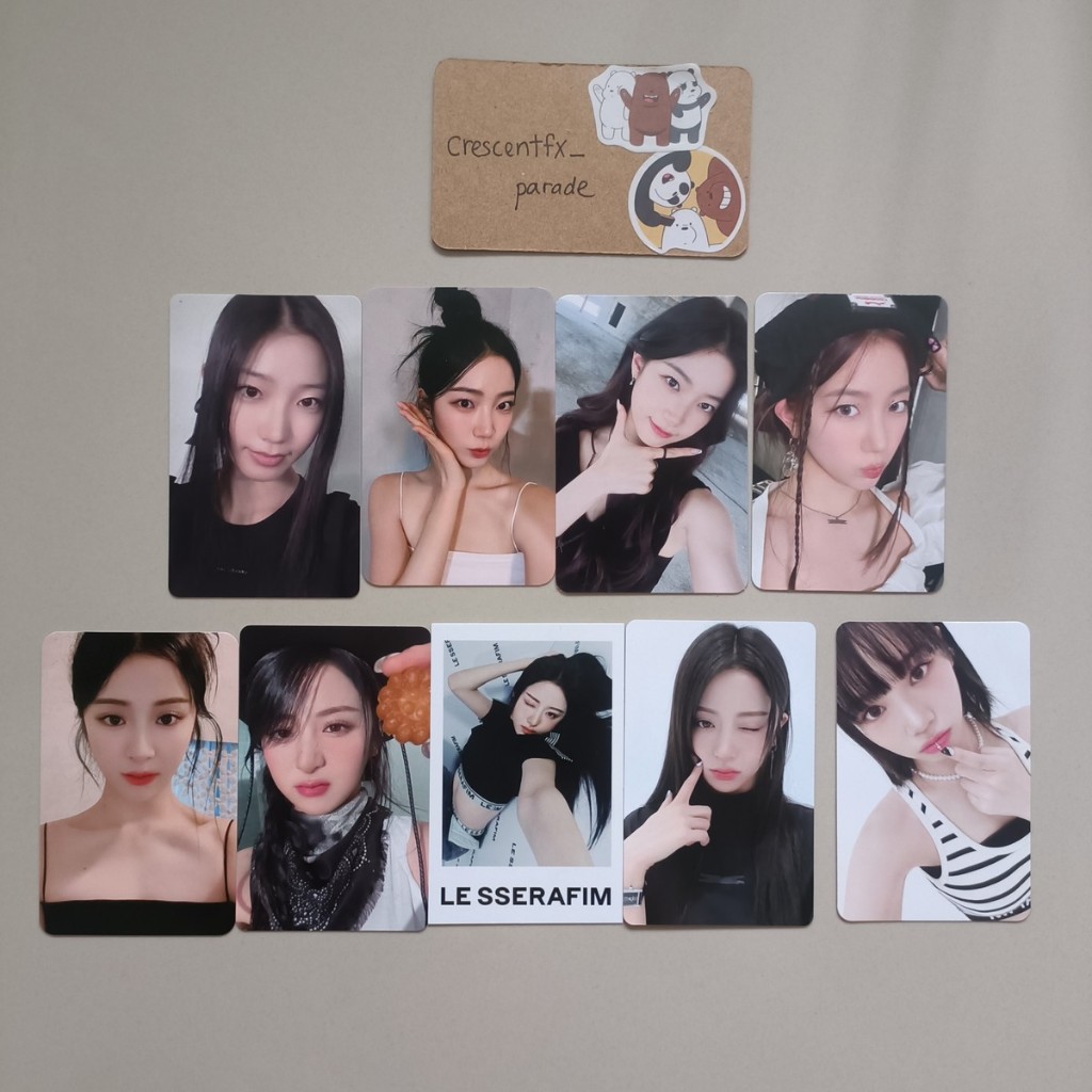 LE SSERAFIM 1ST STUDIO ALBUM UNFORGIVEN KAZUHA YUNJIN POB PHOTOCARD