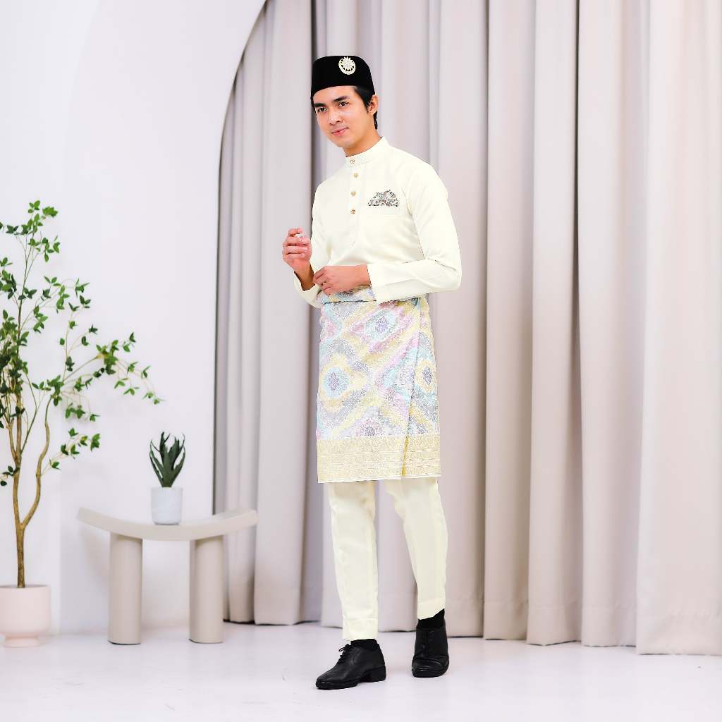 Baju MELAYU SLIM FIT (WITH ZIP) WEAR FOR MEN EXCLUSIVE DESIGN (S-3XL)
