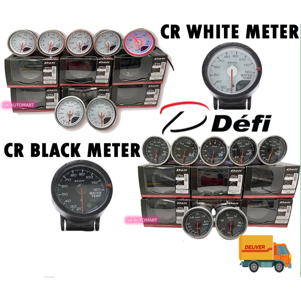 Defi BF CF White Advance 255 Colors Volt Meter Defi Boost Meter Defi Meter Set 3 Beradik Meter Defi 