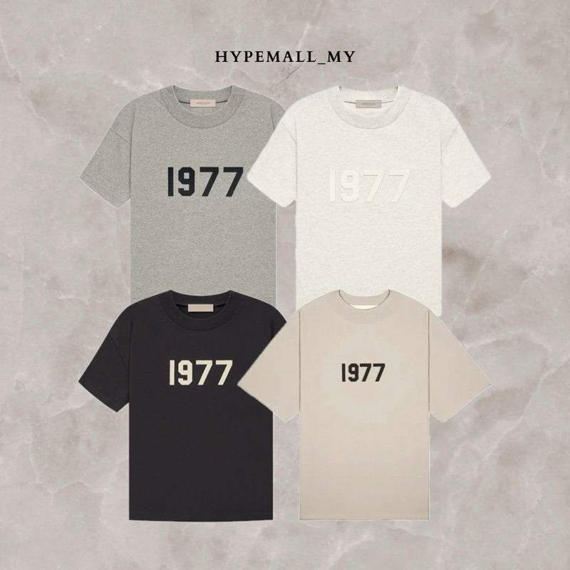 Fear Of God - SS22 Essentials 1977 Collection เสื้อยืดขนาดใหญ่ Wheat