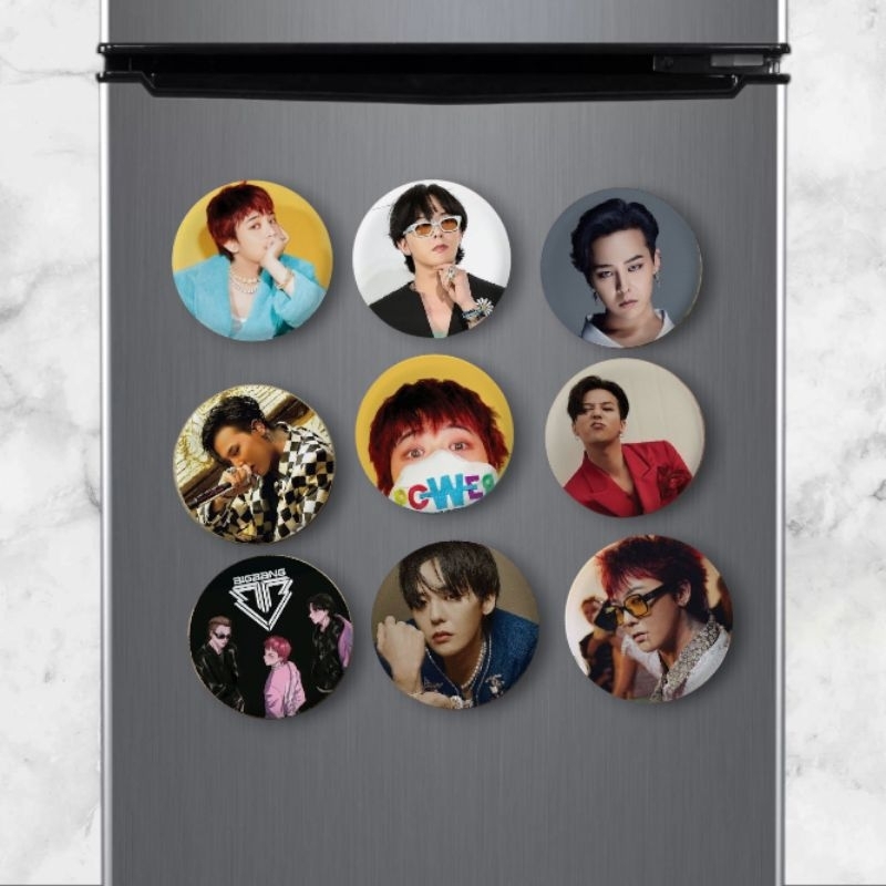 พวงกุญแจปุ่ม / แม่เหล็กติดตู้เย็น GD VIP 58mm