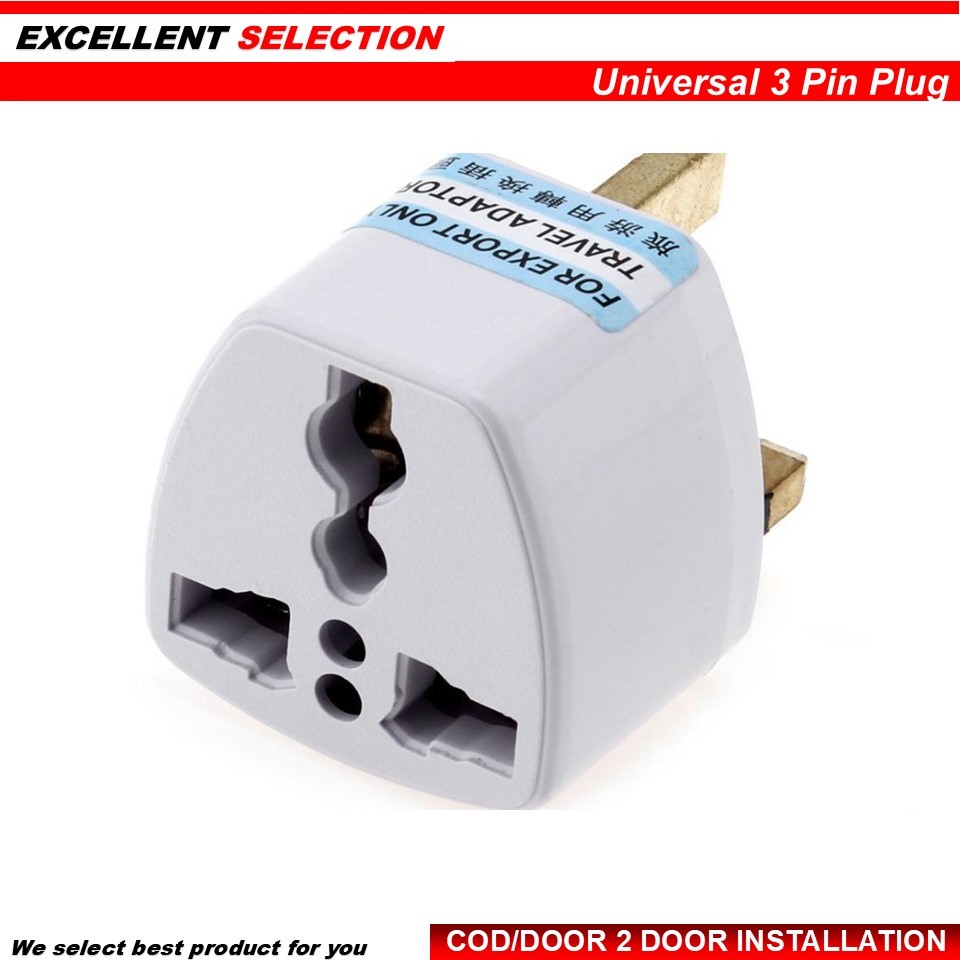 Universal Travel Plug Socket Adapter Converter UK 3 Pin สําหรับเครื่องมือต่างประเทศ Universal UK 3 P