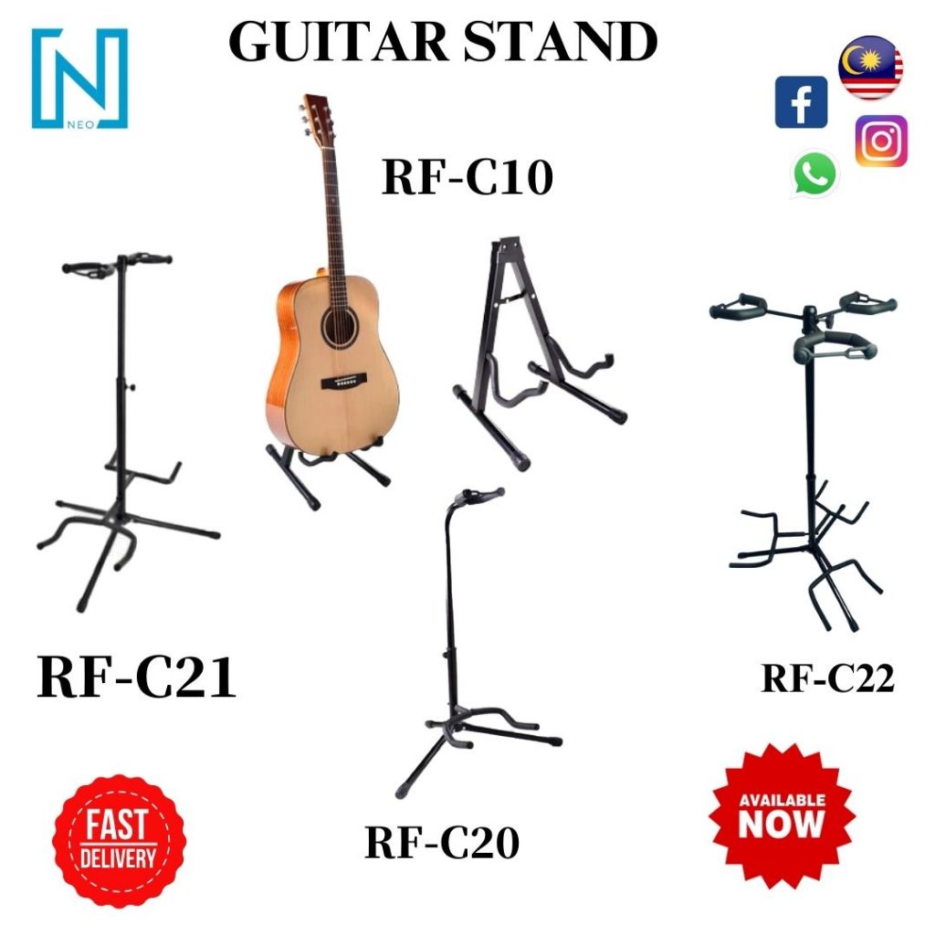 GUITAR STAND SINGLE/DOUBLE/ TRIPLE C 10/C20/C21 และ C22