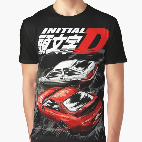 เสื้อยืดกราฟิก Initial D AE86 drifting