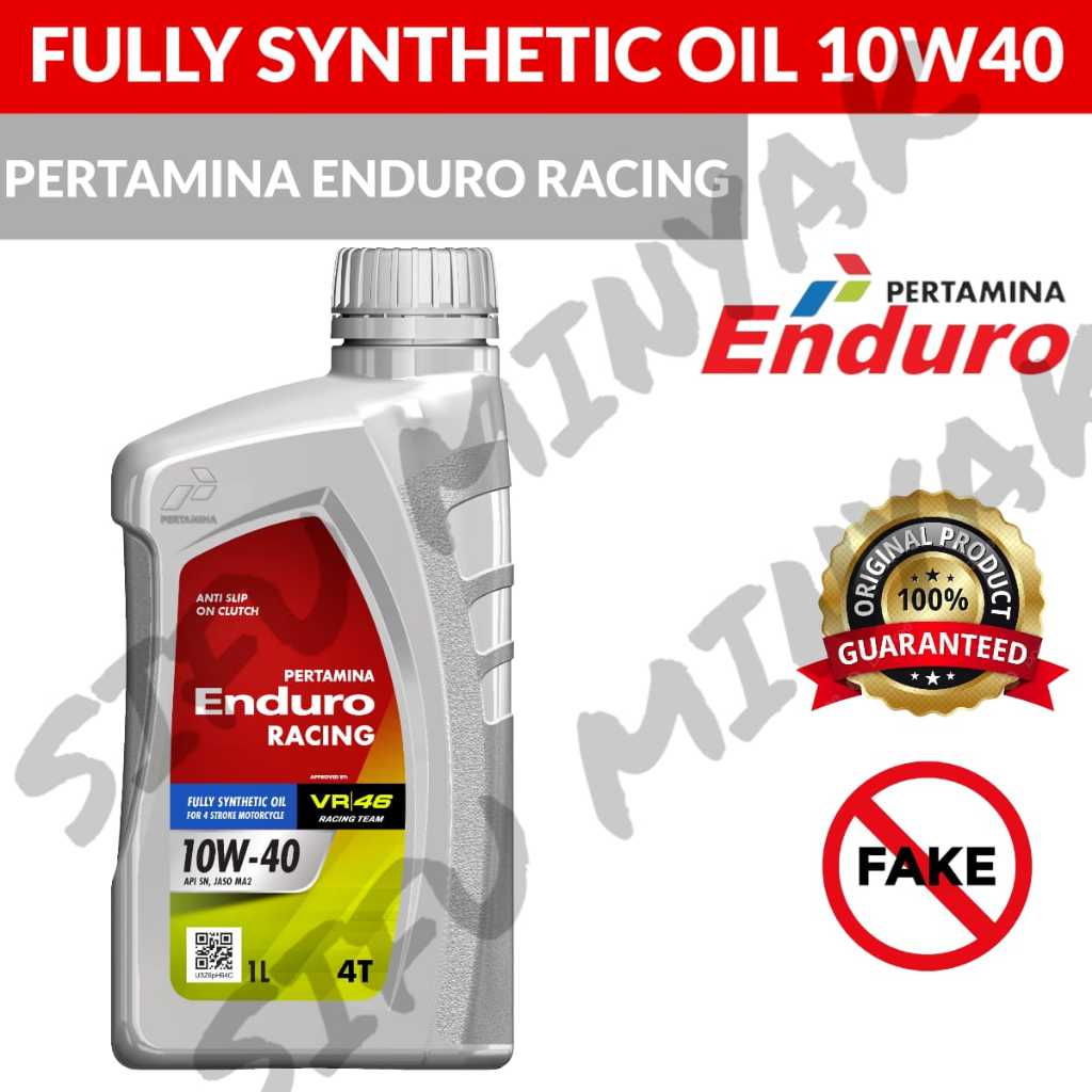 PERTAMINA ENDURO RACING 10W40 FULLY SYNTHETIC น้ํามัน MINYAK HITAM MINYAK ENTIAM ENDURO 10W40 FULLY 