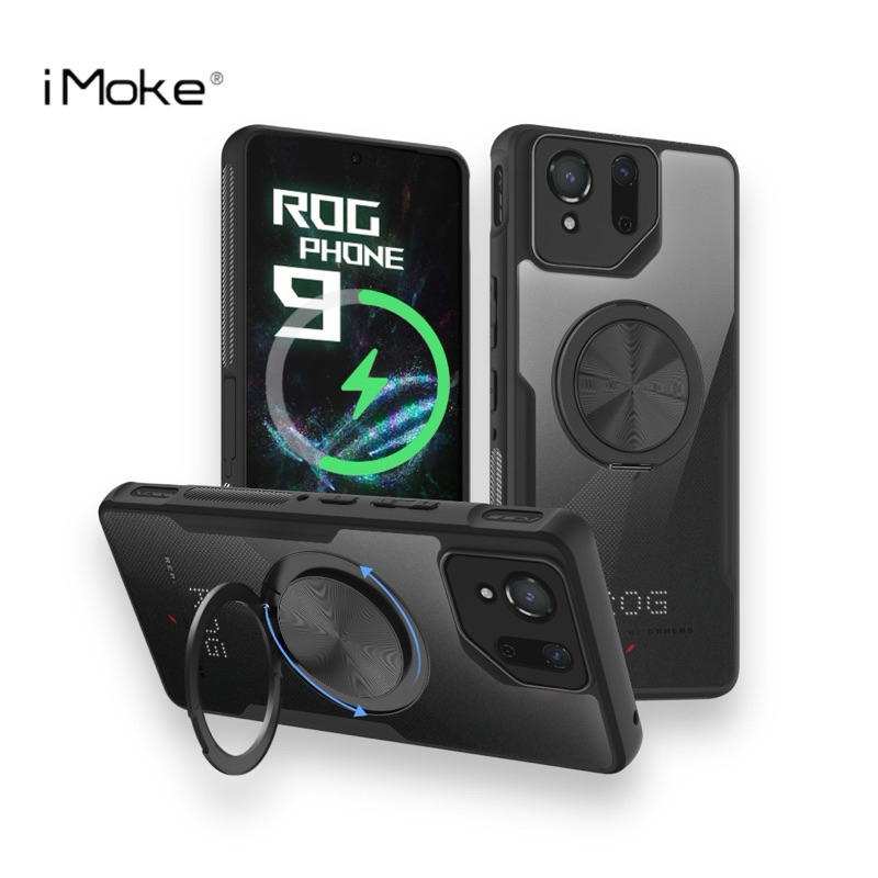 IMoke 360 Rotation Magnetic Stand เคสโทรศัพท์สําหรับโทรศัพท์ Rog 9 Pro/9 Fe/8 Pro/8 – โปรปัง