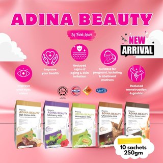 FREE GIFT Adina Beauty Susu Kambing Perisa Carrot Oat Dates Mixberry HoneyDew Choc Kurma Hondy Dates