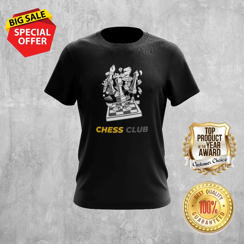 CHESS BOARD GAME CHESS CLUB DESIGN 5 TSHIRT คอกลมสําหรับทั้งหมด
