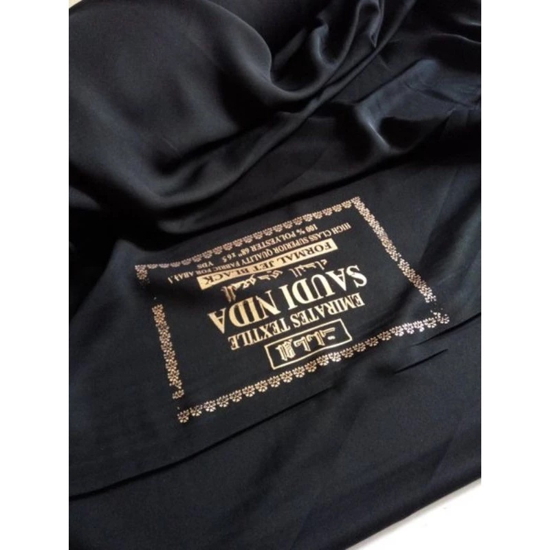 ผ้านิดา : Al Fursan : 1 เมตร : สีดํา