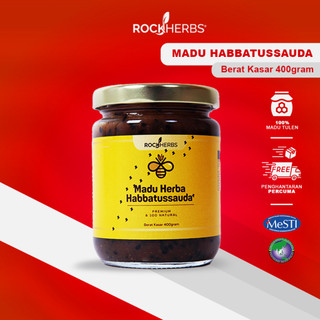(Redakan BATUK) MADU Herba Habbatussauda, Madu Asli Dengan Herba Terpilih. Membantu Masalah Batuk, Ketat Dada
