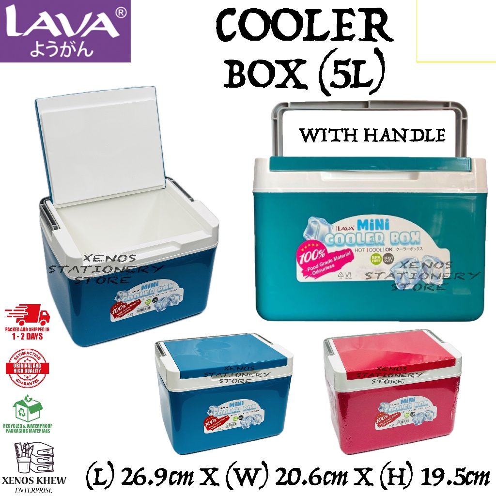 LAVA MINI COOLER BOX / ICE BUCKET / TONG AIS [ 5 LITRE ]