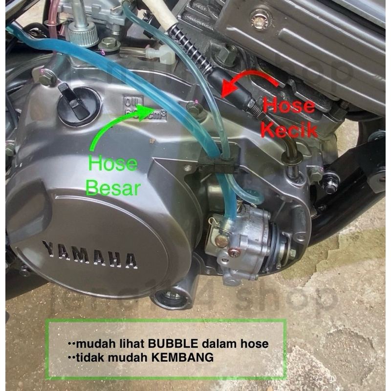ท่อ 2T RXZ ซิลิโคนใส / ท่อ 2T Besar RXZ ใส / ท่อ 2T โปร่งใส RXZ / ท่อ 2T Clear RXZ