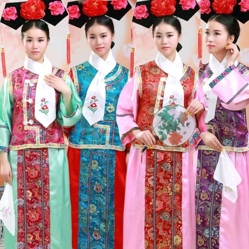 MWP Pakaian Tradisional Qing Wanita | โคสtum Dayang Istana, Permaisuri, Gundi, Manchu | ละครและคอสเพ