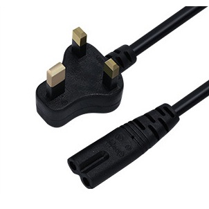 1.2M UK มาตรฐาน UK ปลั๊กไฟหลัก C7 รูป 8 ถึง C8 สายไฟ