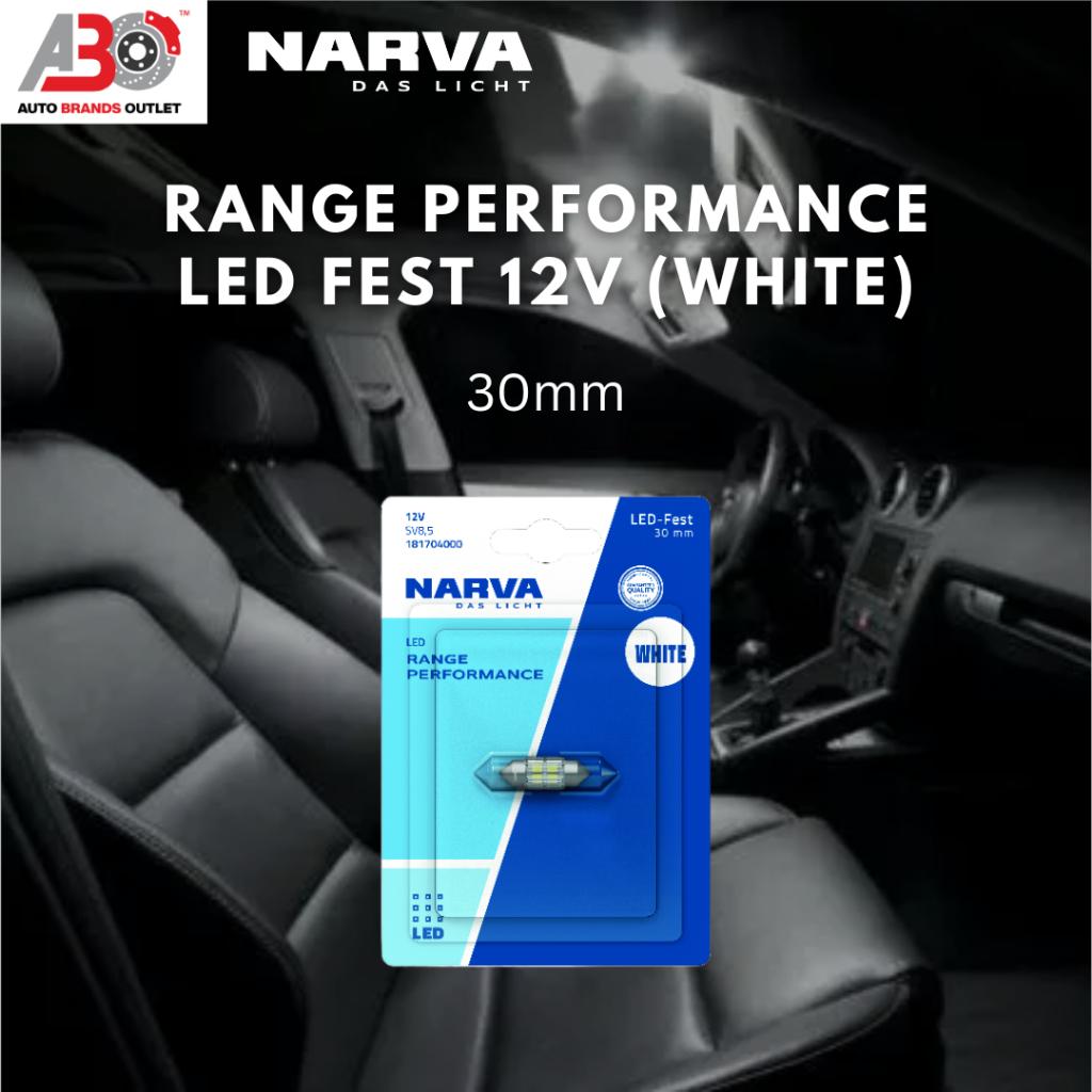 NARVA Festoon 30mm 12V Range Performance หลอดไฟ LED ภายใน