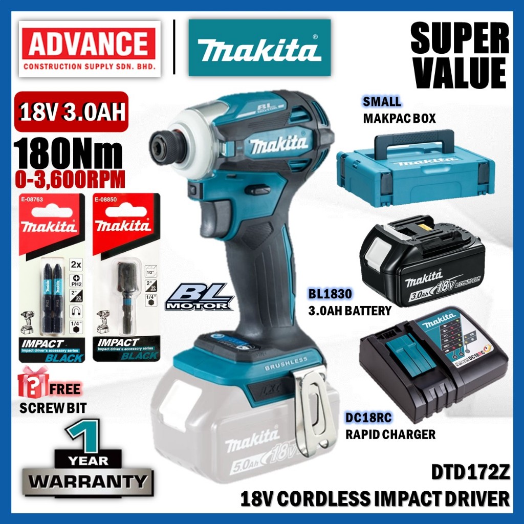 MAKITA 🔥ซุปเปอร์ ค่า🔥 ดู DTD157Z | DTD172Z ไดร์เวอร์กระแทกไร้สาย 18V