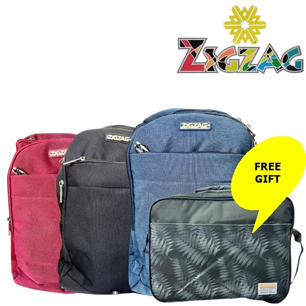 ZIGZAG 9037 Series Backcare Support Backpack (ใหม่) หรือ Beg Sekolah Jenama ZIGZAG Terbaru