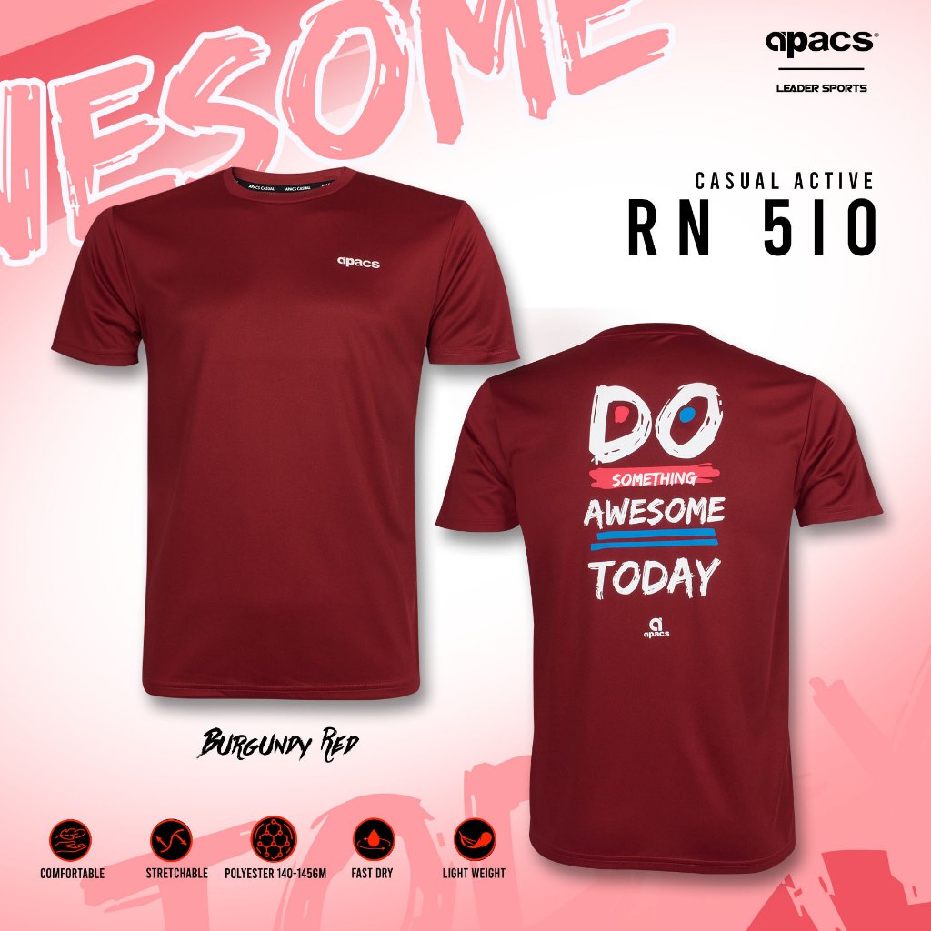 เสื้อยืด APACS CASUAL/TRAINING RN510-AT