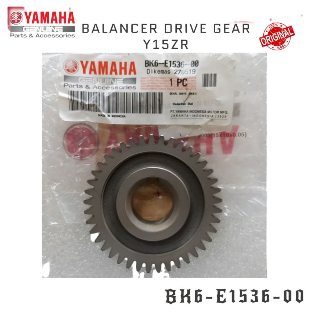 YAMAHA Y15ZR ENGINE BALANCER DRIVE GEAR BK6-E1536-00 Y15 Y15ZR YSUKU R15 FZ150 WEIGHT GEAR BOSS BUFF