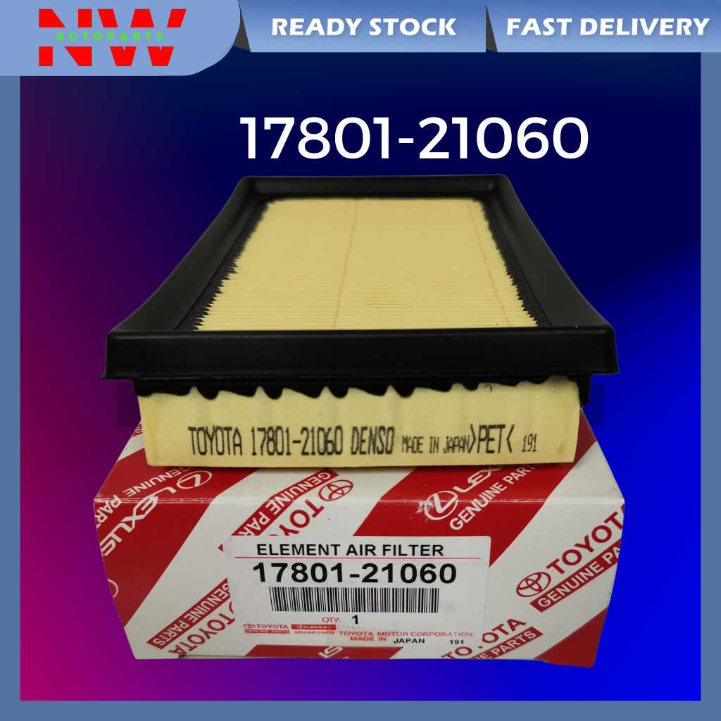 DENSO TOYOTA PRIUS C 1.5 2012 AIR FILTER ( 17801-21060 )