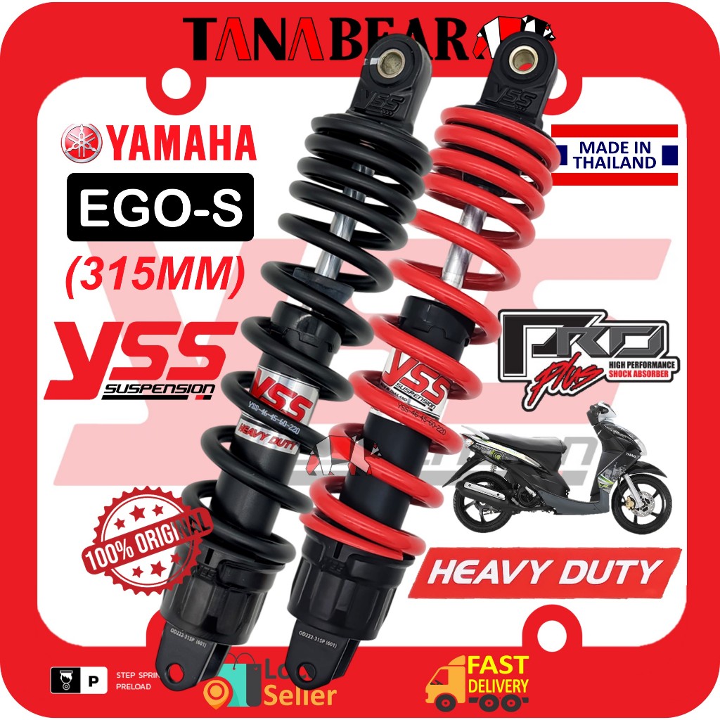 YSS EGO S (315MM) โช๊คหน้า Heavy Duty Pro Plus โมโนโช้ค EGOS YAMAHA EGOS , YSS, TANAbear