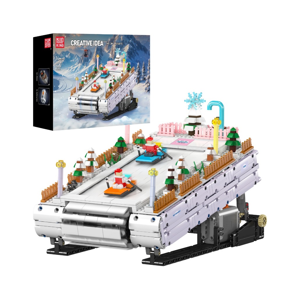 Mould King 10158 ชุดสร้างรีสอร์ทสกี 2,181 ชิ้น