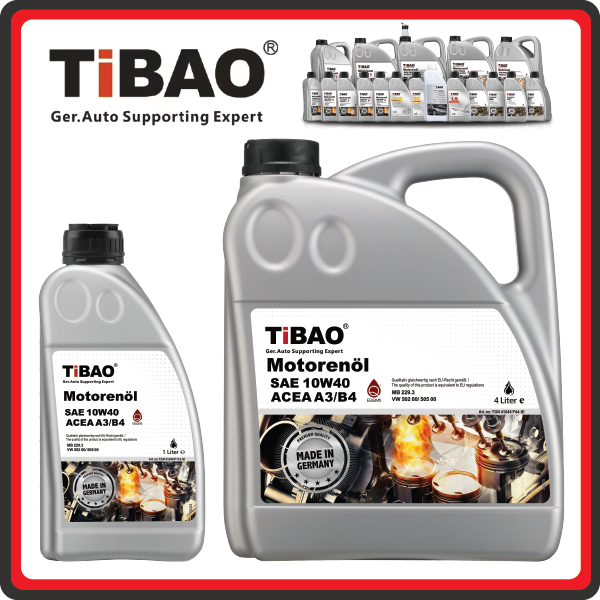 (TiBAO) ใหม่ 4THINGS ENGINE OIL FULLY SYNTHETIC SILVER SAE 10W-40 ACEA A3/B4 (4LITER & 1LITER)