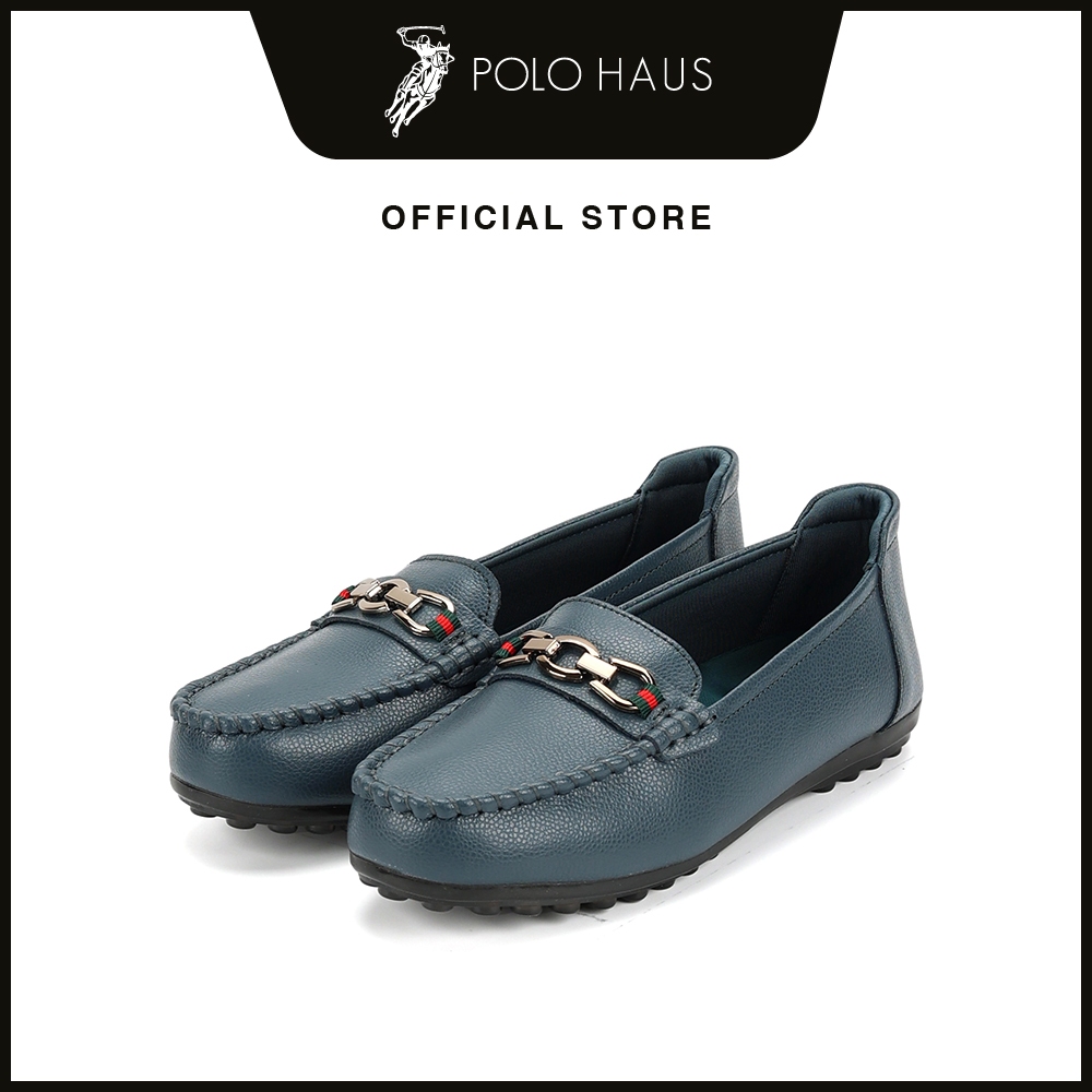 POLO Ladies Estelle รองเท้าโลฟเฟอร์แบบสวม -P52404-YX01SV-73-สีเขียว