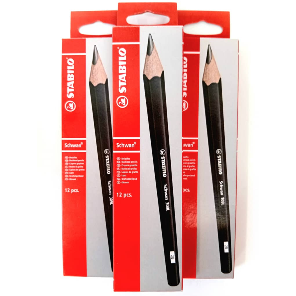 Stok Sedia Ada Pensel Stabilo 2B 309L มีให้เลือก Stabilo 2B ดินสอ 309L