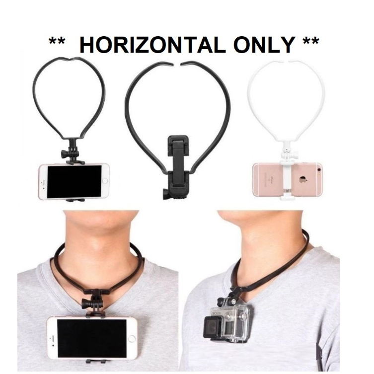 คอ Hold Mount สําหรับ dji GoPro Hero 12 9 8 7 6 4 3+ 3 Insta360 One R xiaomi kamera melanyu