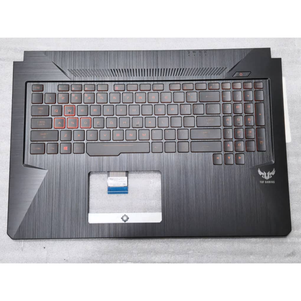 ASUS TUF Gaming FX705 17.3" ด้านบนกรณีภาษาเช็คคํา Backlit RedRR คีย์บอร์ด 13N1-6EA0421 13NR00Z1AP011