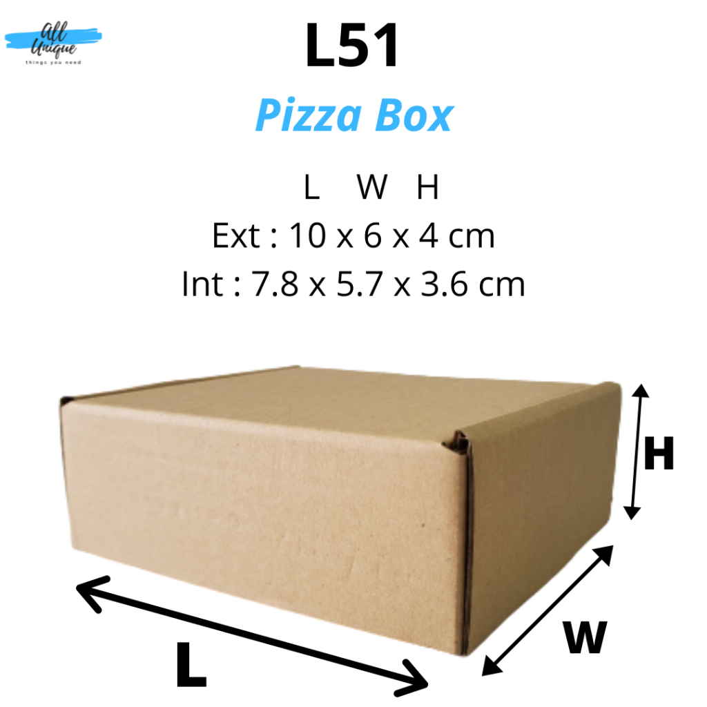 กล่องพิซซ่า L51-กล่องพิซซ่า-Kotak-Carton Box-กล่องขนมปัง