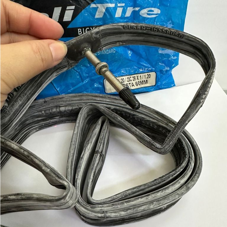 Deli 26x1.0 - 1.20 หรือ 650x20/23C FV60MM Tiub Basikal ยางในจักรยาน