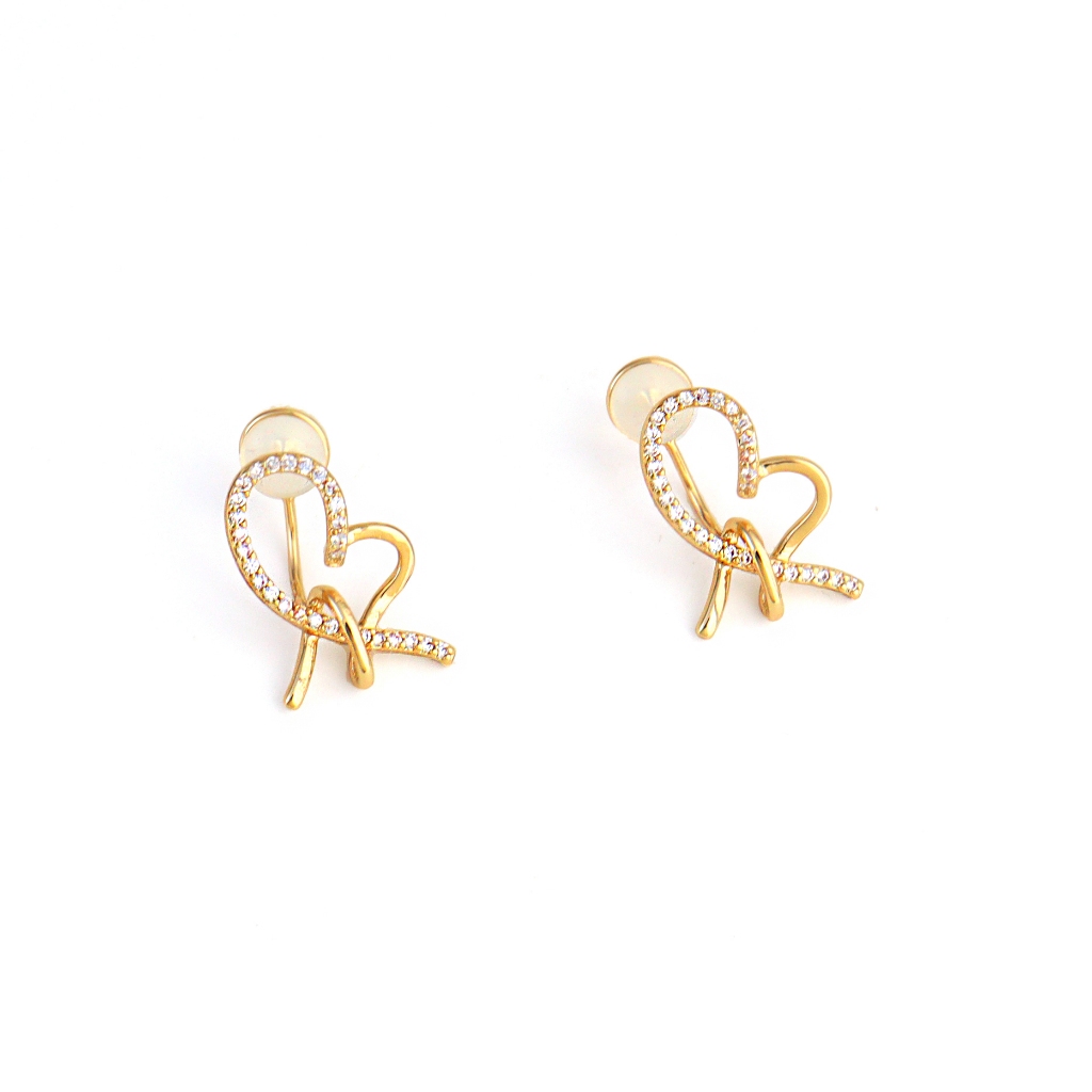 LA PARURE French Romance Clip On ต่างหู