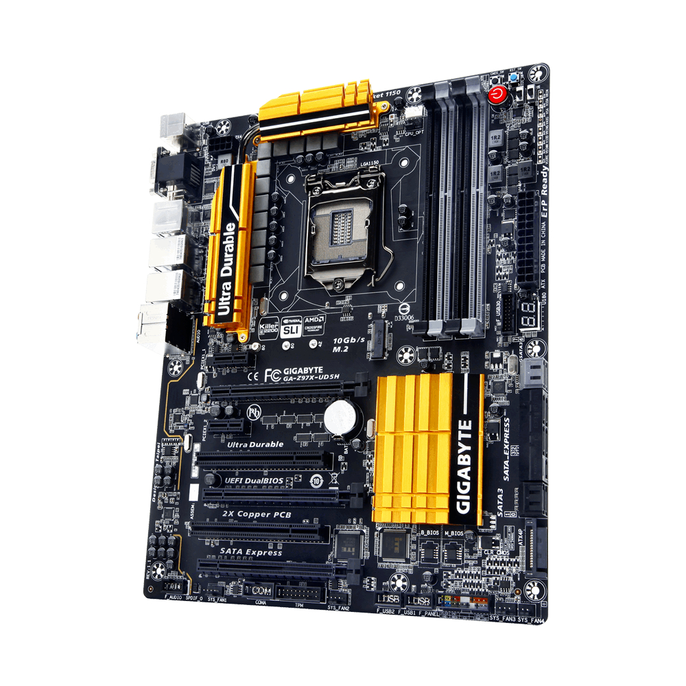 Gigabyte GA-Z97X-UD5H (รองรับโปรเซสเซอร์ Intel 4th/5th) เมนบอร์ด ATX LGA1150 (รวมโล่ I/O)