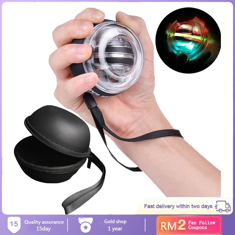 Gyro Power Wrist Ball LED Gyroscopic Powerball Grip Magnetic Centrifugal Autostart Self-starting Ran
