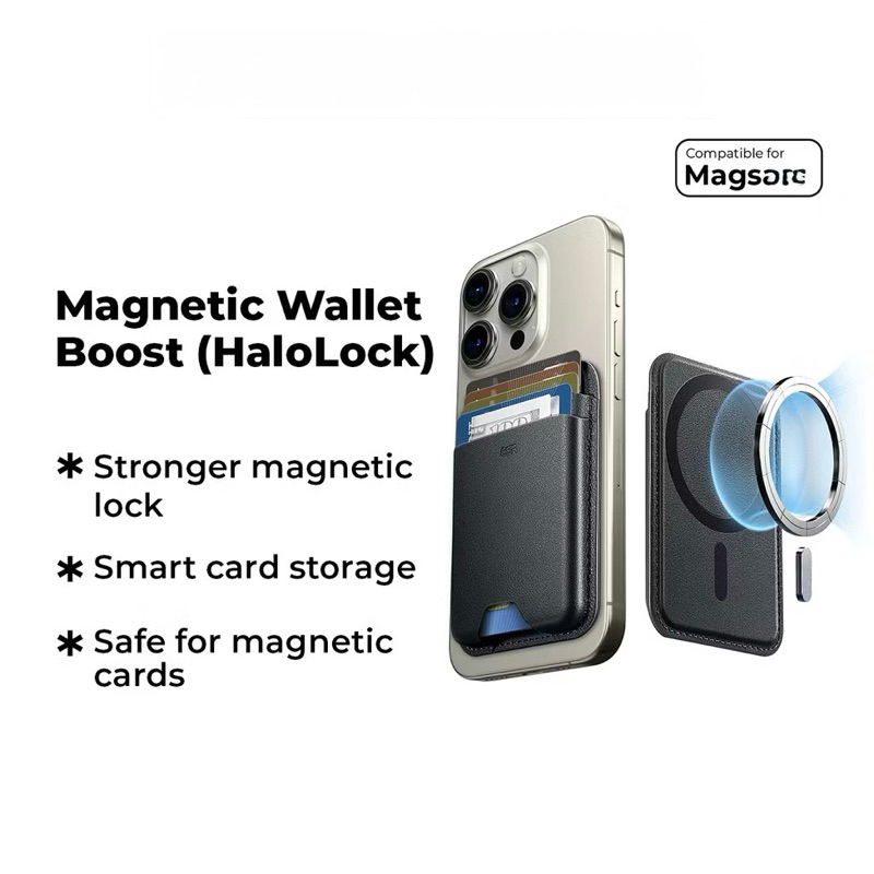 ESR 2K638 Magnetic Wallet Boost (Halolock) เข้ากันได้กับ iPhone