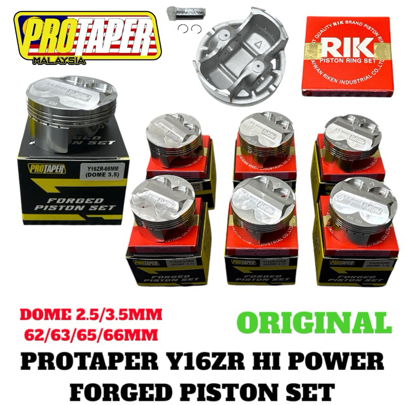 Y16ZR/NVX PROTAPER FORGED PISTON SET DONE TULANG