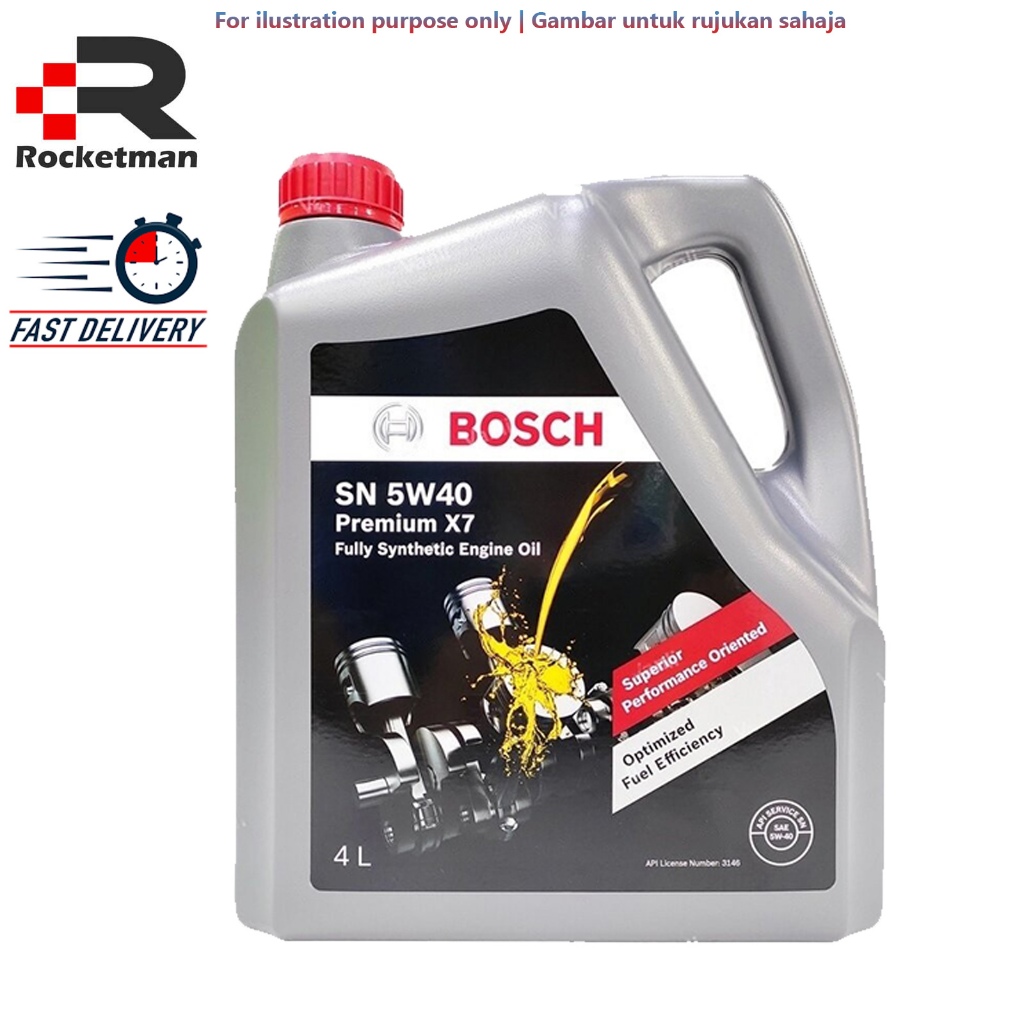 BOSCH PREMIUM X7 5W40 FULLY SYNTHETIC ENGINE OIL 4L