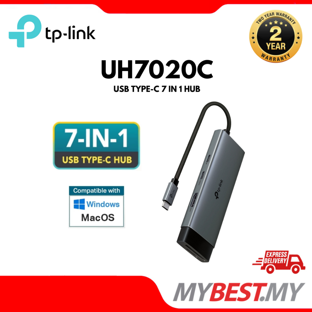 TP-LINK UH7020C USB Type-C 7 in 1 Hub
