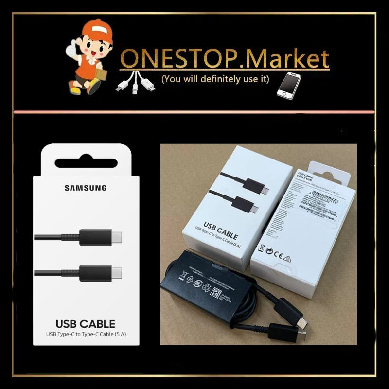 สาย SAMSUNG USB TYPE-C TO TYPE-C (EP-DX510)(5A)(1.8M) ⚡️รองรับ 25W 45W 65W⚡️