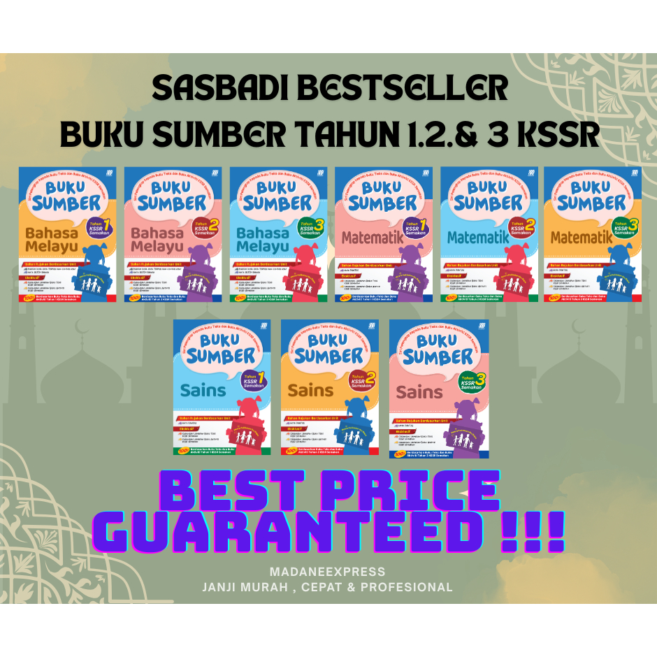 [XPRESS] SASBADI BESTSELLER: SOURCE BOOK YEAR 1.2 & 3 KSSR