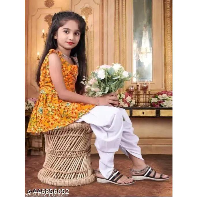 KIDSWEAR Dhoti Top & Bottom