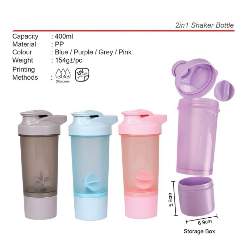 Shaker Bottle / Botol Shaker (400 ml)