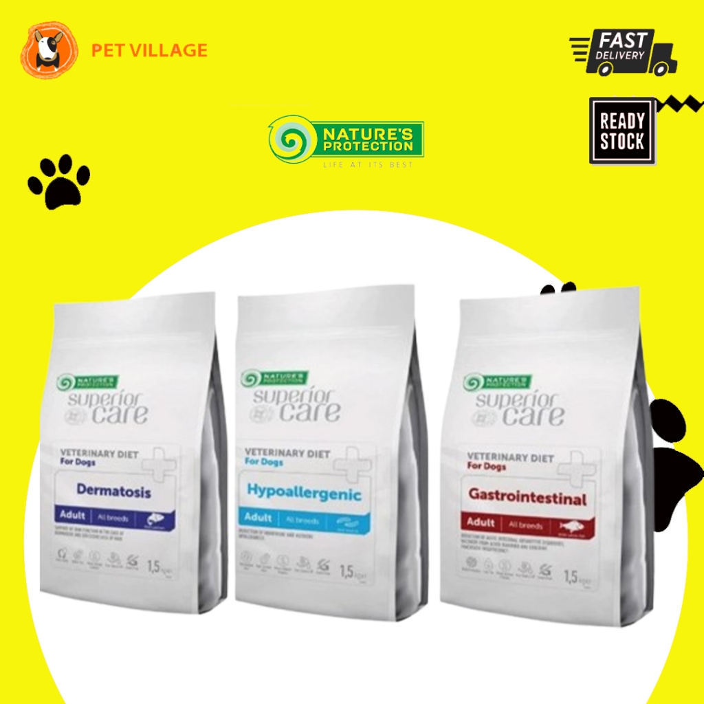 NATURES PROTECTION Superior Care Veterinary Diet อาหารสุนัข - ผิวหนัง/ระบบทางเดินอาหาร/สุขอนามัย