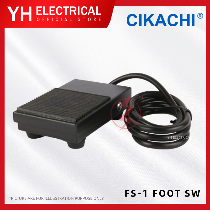 CIKACHI FS-1 5A สวิตช์เท้า 240VAC (สีดํา) CKC