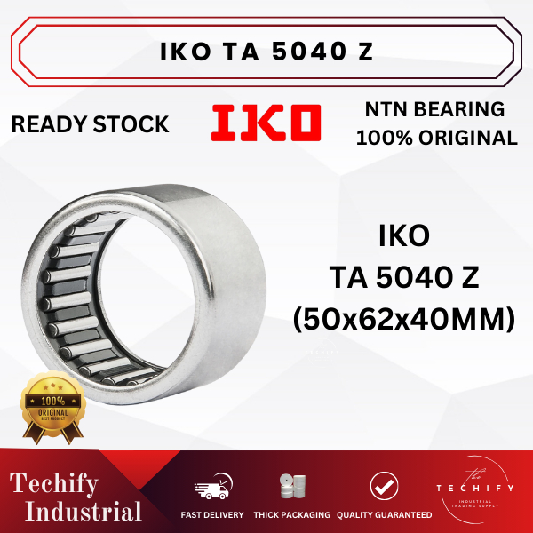 IKO TA 5040 Z (50X62X40MM) DRAWN CUP NEEDLE ROLLER BEARING