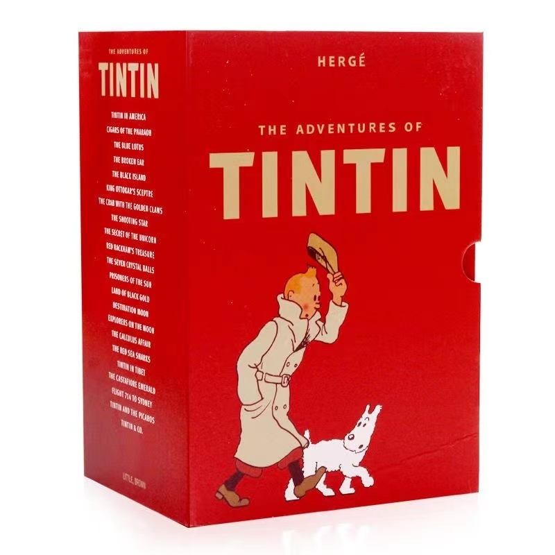 Tintin Collection The Adventures of Tintin (8 เล่ม) ชุดกล่องปกแข็ง