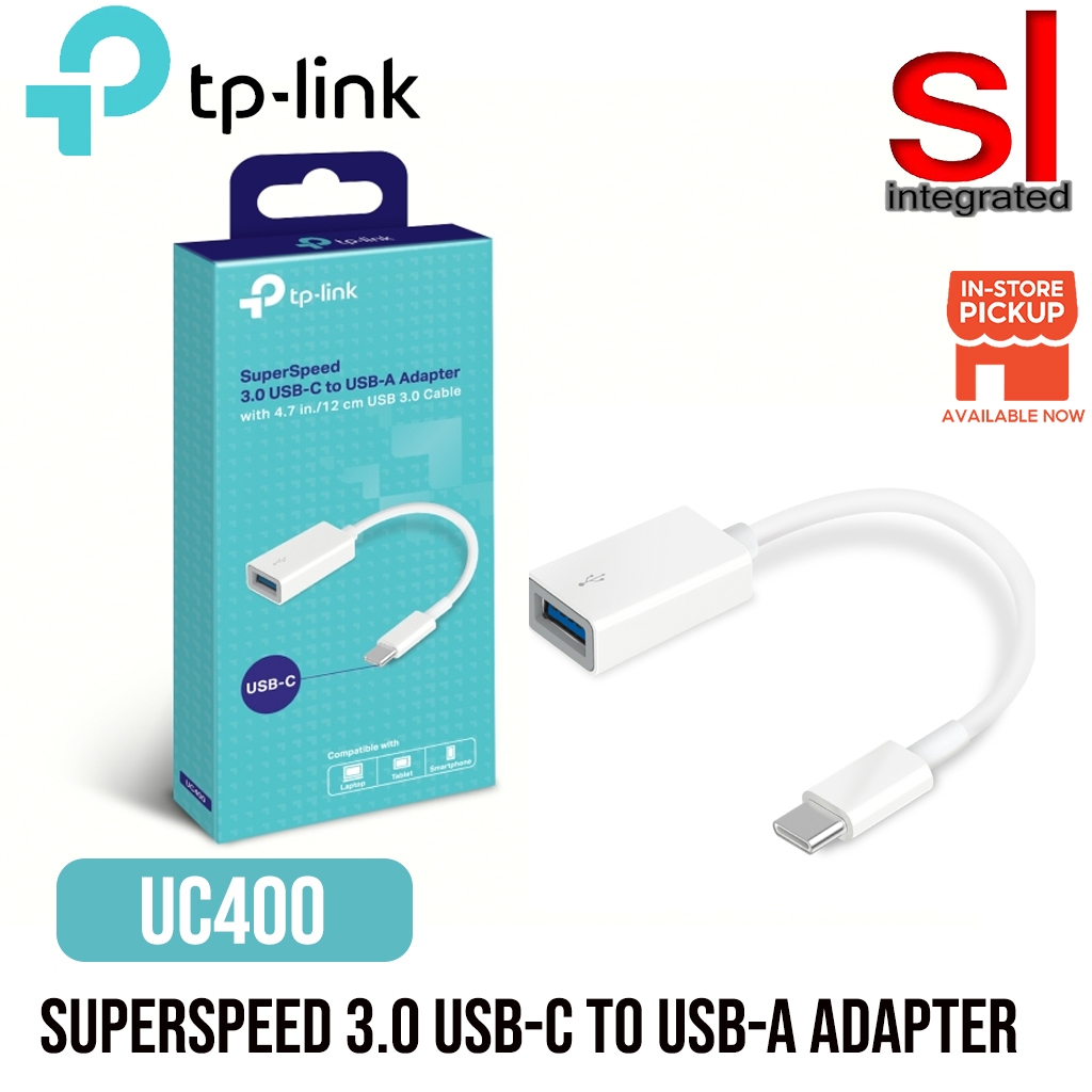 อะแดปเตอร์ TP-LINK UC400 SuperSpeed 3.0 USB-C เป็น USB-A
